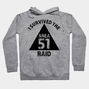 I Survived The Area 51 Raid (Black) Hoodie